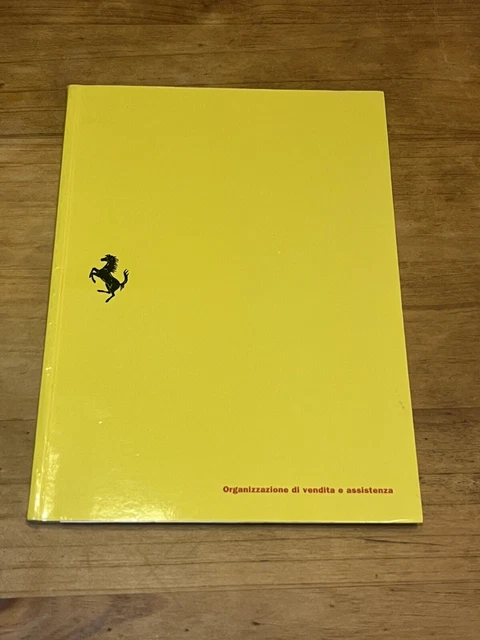 Manuel Organisation De Vente Et De Service Ferrari 986/95