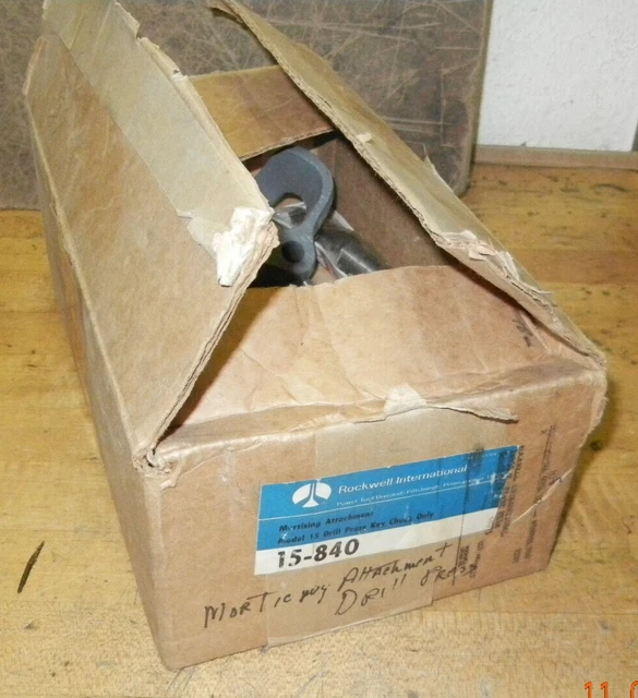 VINTAGE DELTA ROCKWELL Drill Press Mortise Attachment With 5/16 Chisel