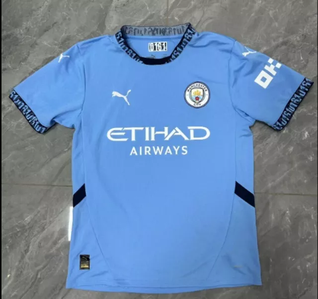Brand New Manchester City Adult Home Football Jersey 24/25 Any Name/Number/size