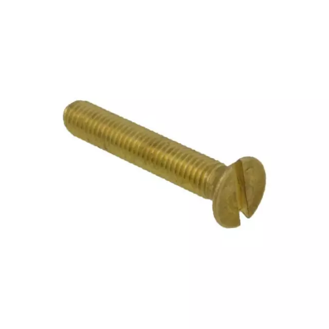 1/4" x 20 TPI BSW Imperial Coarse CSK Slot Machine Screw Bolt Brass