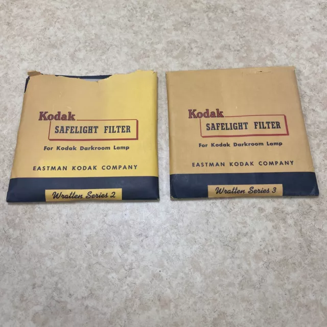De Colección Kodak Safelight + Filtros Serie 2 Y 3 De Lote Antiguo
