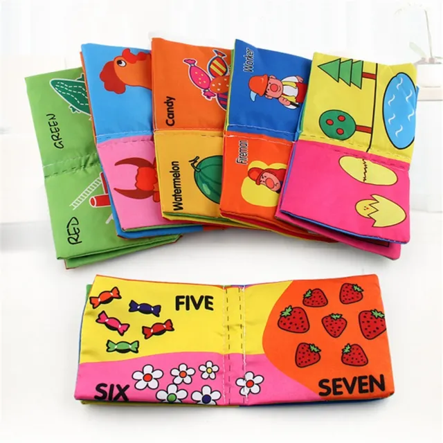 Baby Kids Soft Intelligence Development Cognize Cloth Book Educational Toy Gift