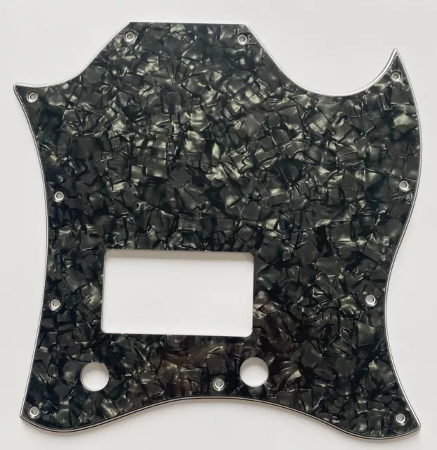 Guitar Pickguard For Gibson SG Standard Single Humbucker,4 Ply Black Pearl