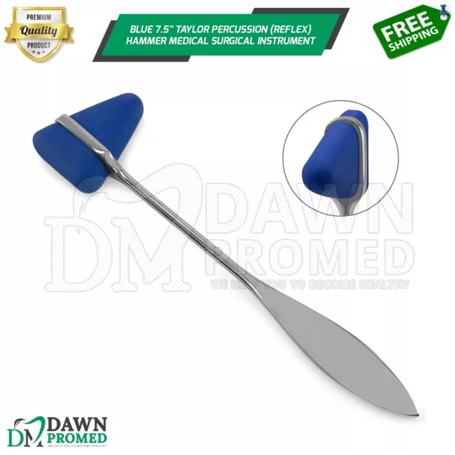 Blue 7.5" Taylor Percussion (Reflex) Hammer Medical Surgical Instrument