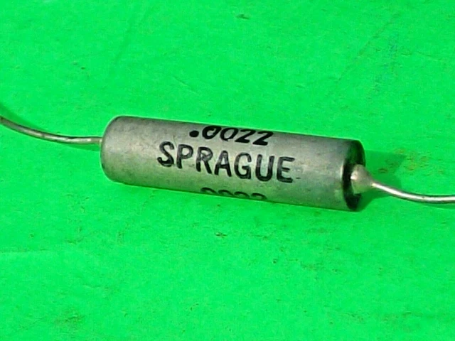10 Condensatori Sprague 0.022uF 2000V DC – Film Poliestere, NOS, Terminali Assiali - Foto 4