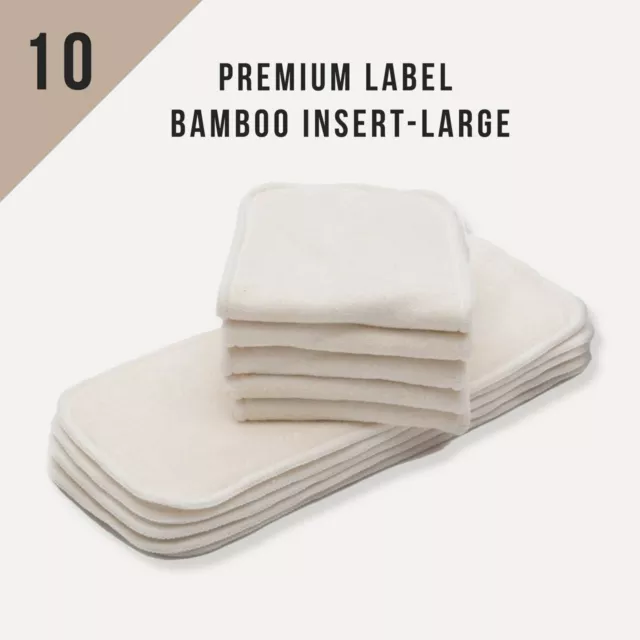 10/Pack KaWaii Baby Cloth Diaper Inserts, Reusable Liner for Baby Cloth Diapers