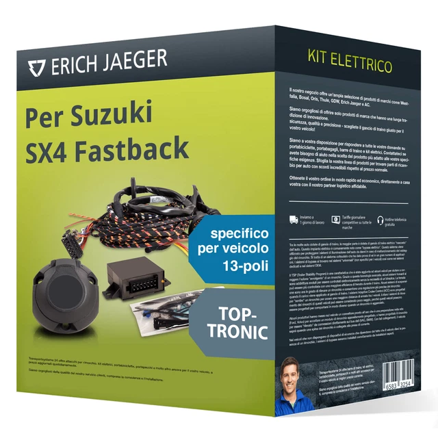 Kit elettrico specifico 13 poli adatto per SUZUKI SX4 Fastback, 13- Jaeger Nuovo