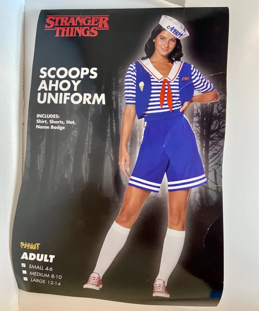 Free Roblox T-shirt Scoops Ahoy uniform 🍦🌀(Stranger things S3 cosplay)