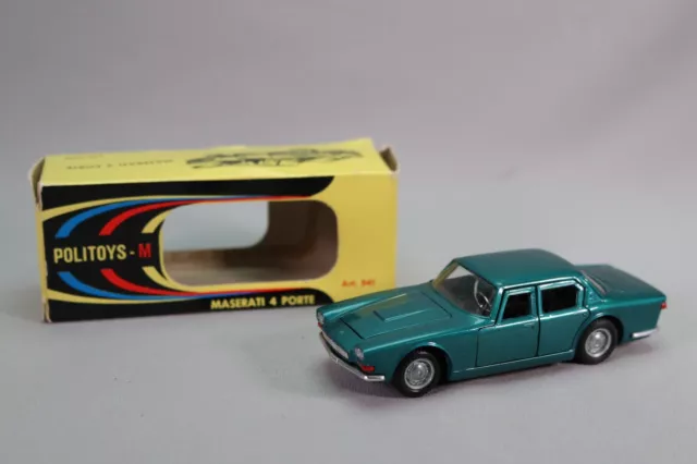 LL514 POLITOYS-M POLISTIL 541 1/43 1:43 Voiture Maserati Quattroporte 1963 vert