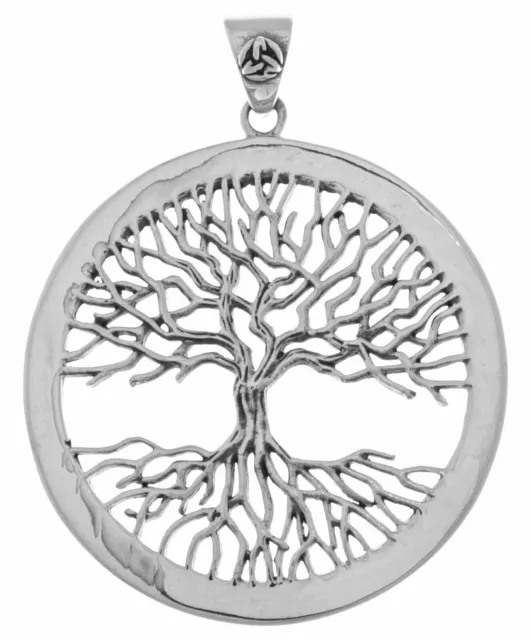Jewelry Trends Sterling Silver Large Celtic Tree of Life Pendant