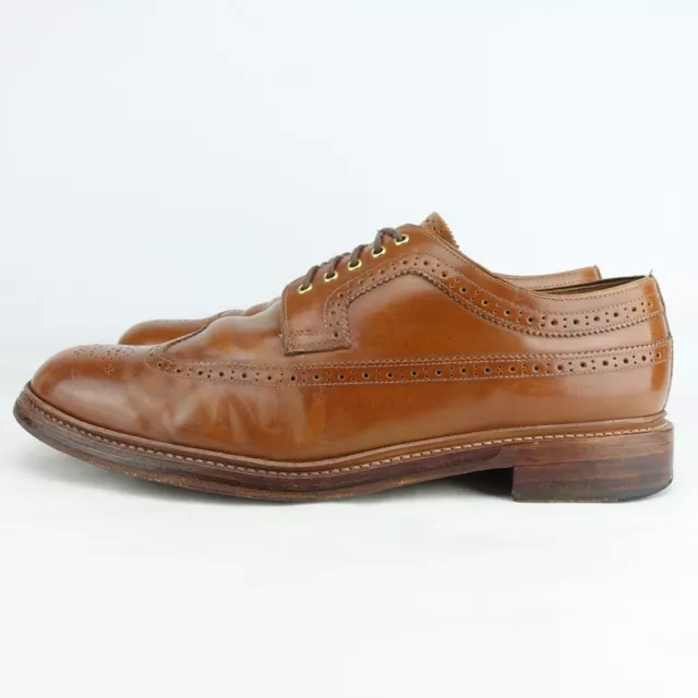 GRENSON MEN WINGTIP Dress Shoes Brown Size 12 W Wide US (11G UK) Made ...