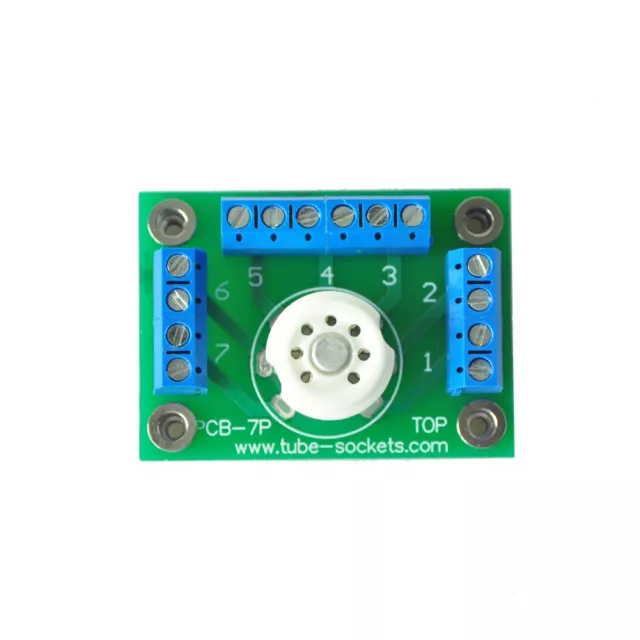 1pc 7-Pin Tube Sockets Experiment Boards for Tube Project DIY Prototype Test