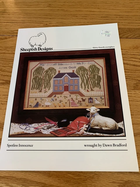 Sheepish Designs Spotless Innocence Sampler 34th Exemplary CrossStitch Chart Sheepish Designs Spotless Innocence Sampler 34th Exemplary CrossStitch Chart