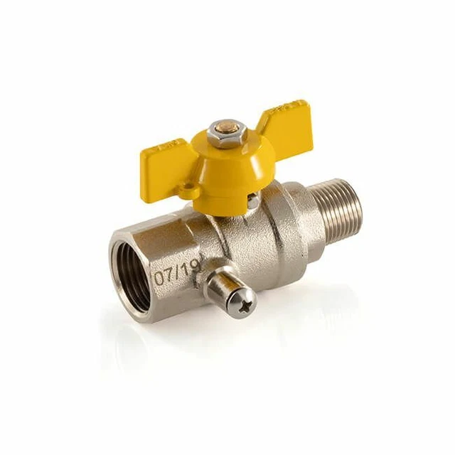 GAS TEST POINT BALL VALVE PROPANE LP LPG STATIC CARAVAN ACCESS 3/8"Male x 1/2"F £14.99 PicClick UK
