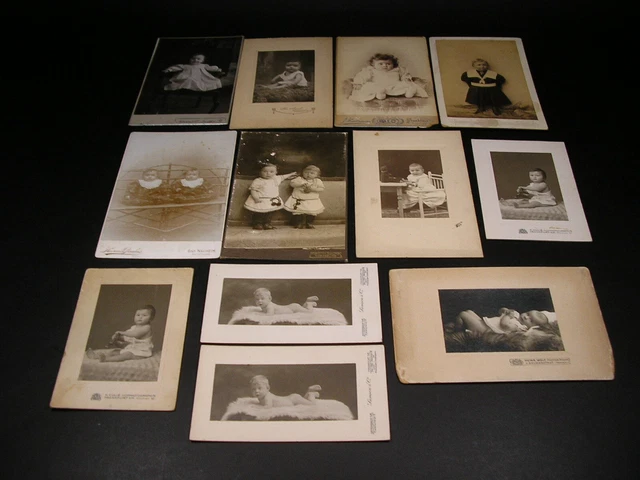 CDV FOTOS KONVOLUT*LOT 12tlg**KINDER*BABY*FRANKFURT*OFFENBACH*VINTAGE*