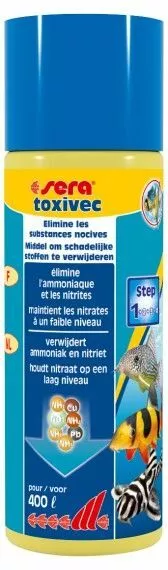 Sera - Toxivec 100Ml - Conditionneur D'eau Aquarium Elimine Substances Nocives