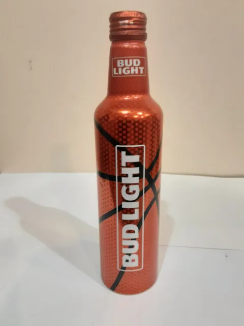 Empty Bud Light Aluminum Beer Bottle March Madness Basketball Orange Ncaa Final
