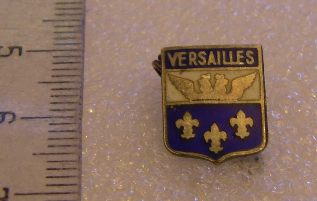 BROCHE ANCIENNE BLASON Chambord Coat Of Arms Pin Armoiries Heraldique