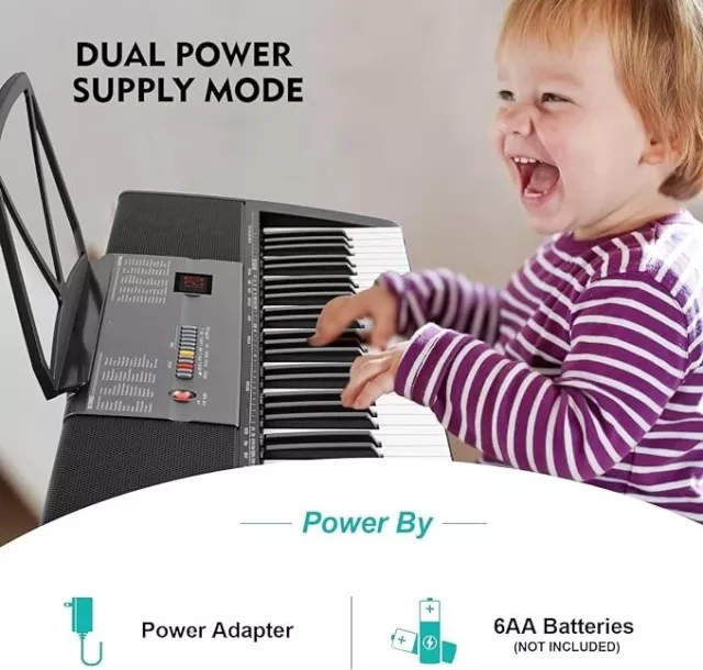 Piano Eléctrico Electrónico Para Niños Principiantes Con Banco 3 Modos Aprendiz 3