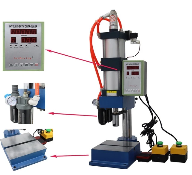 2205lbs 110V Vertical Pneumatic Punch Press Machine Easy Operation Brand New