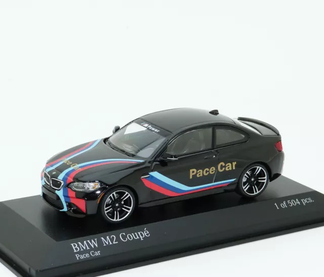 BMW M2 Coupe F87 2016 Pace Car schwarz black noir Minichamps 410026102 1:43 LE