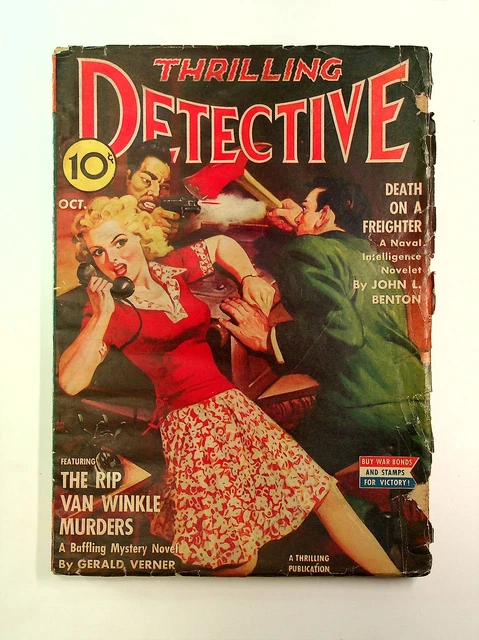 Thrilling Detective Pulp Oct 1942 Vol. 45 #1 GD+ 2.5