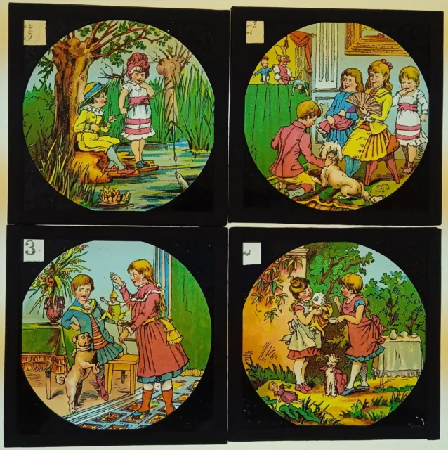 historische glas dias _ Kinderszenen 1