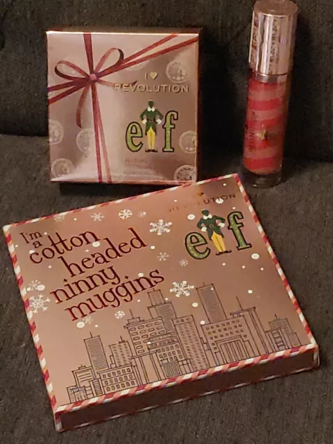 I Heart Revolution x ELF Buddy Eyeshadow Palette Highlighter Lipgloss NEW 2021