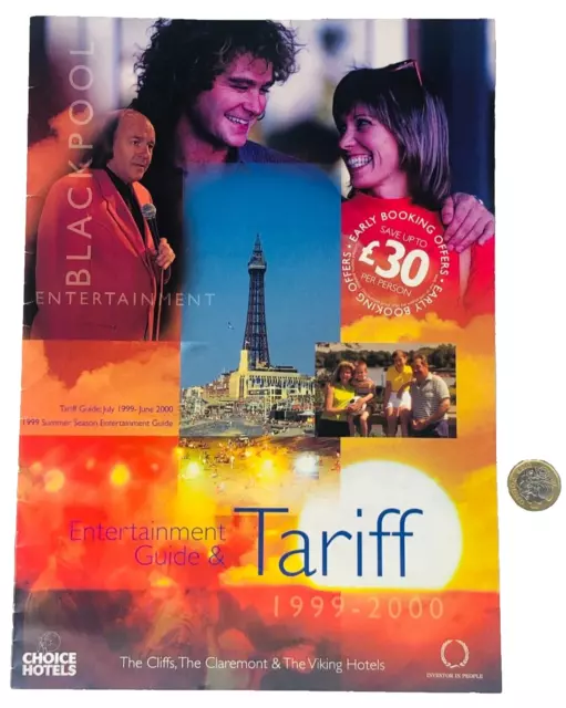 Brochure Blackpool Entertainment 2000 Hotels Souvenir Rare ra