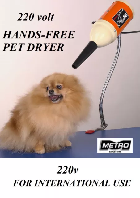 METRO Air Force Mains Libres Animal de Compagnie Sécheuse Eu 2-PIN Prise 220 V