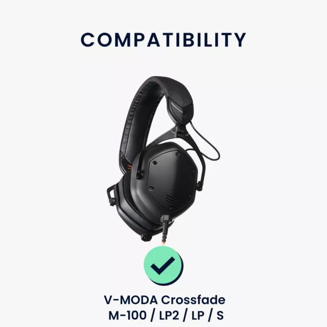 2x Ohrpolster kompatibel mit V-MODA Crossfade M-100 LP2 LP S Headphones Ersatz 2