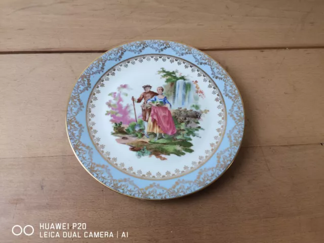 Antigua Plato de Limoges Dartigeas