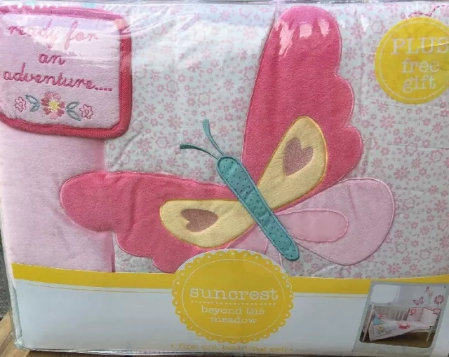 Gorgeous Suncrest Beyond The Meadow 5 PC Cot Bedding Set