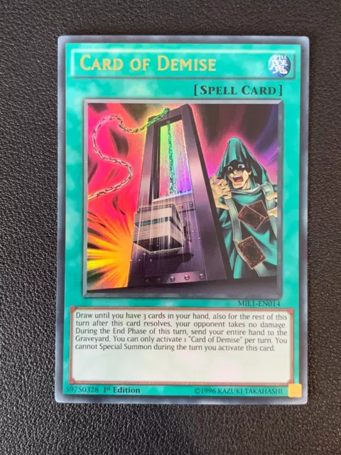 Karte des Niedergangs Yu-Gi-Oh! MIL1-EN014 1. Ultra selten - Neuwertig