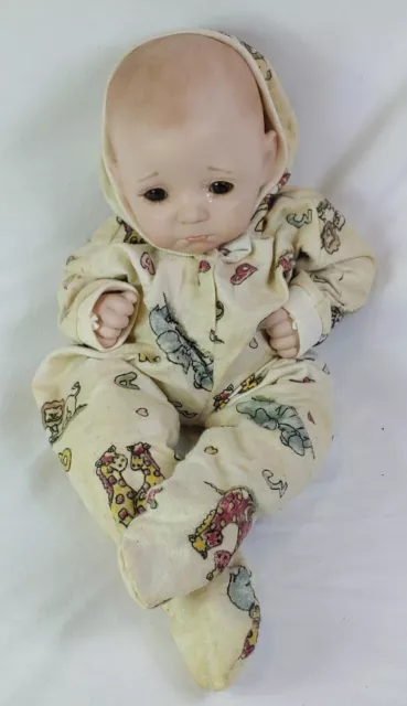 COLIN Porcelain doll Painted by Dianna Effner-1998 19" Brown eyes