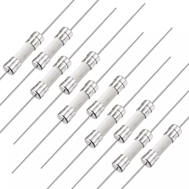 Coup Fusible Temporisation Fil Conducteur Fusibles Céramique 250V T0.5A 10Pcs