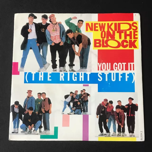 New Kids On The Block - You Got It (The Right Stuff) 7" Vinyl Record - BLOCK 2