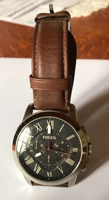 MONTRE HOMME FOSSIL Machine Twist ME1157 automatique cuir marron