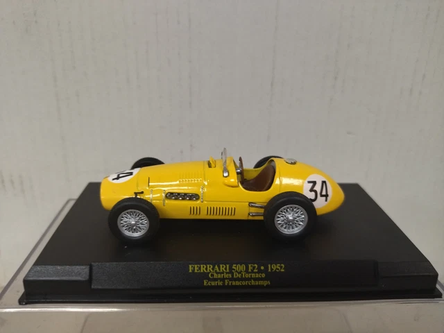 FERRARI 500 F2 1952 Charles De Tornaco Formula F1 143 Altaya Ixo Hard