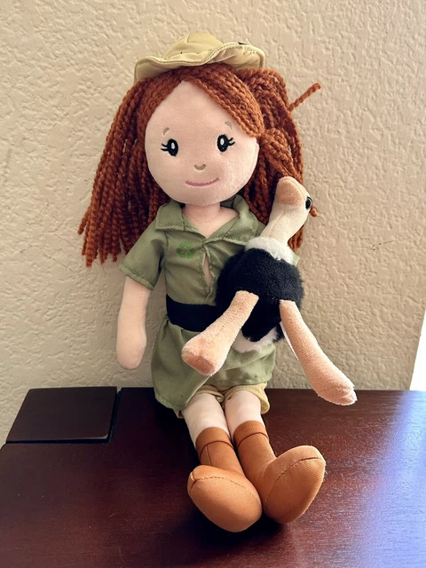 The Petting Zoo 2021 Zookeeper and Ostrich 17” Plush Stuffed Doll Red Head HTF