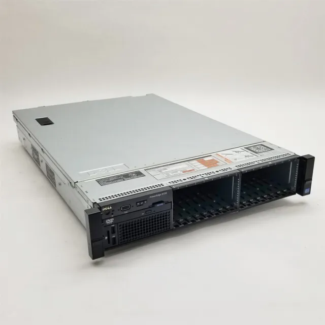 Dell PowerEdge R720 16-SFF 2*E5-2680 2.7GHz 128GB H710P No HDD iDrac Ent Server
