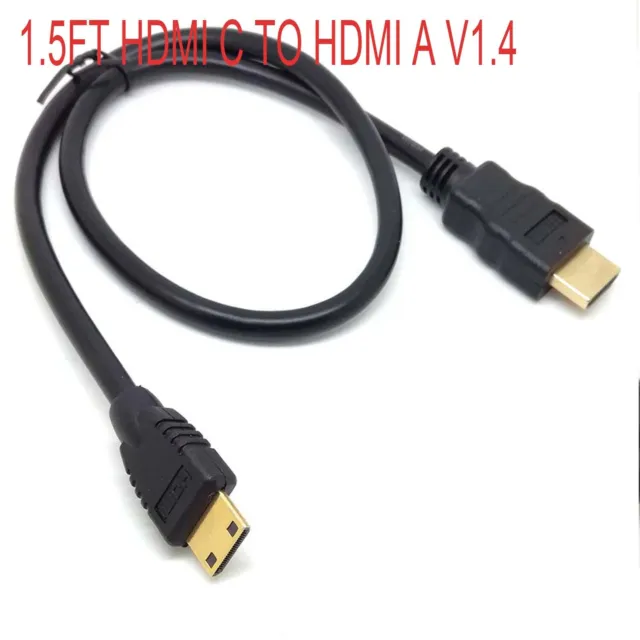 Mini HDMI C TO HDMI A Cable For Double Power DOPO MD-702 MD-740 M-7088 Tablet
