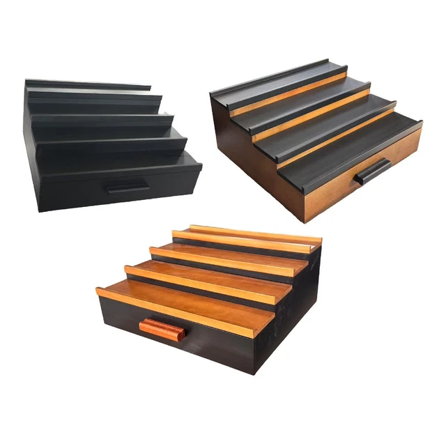 Porte-parfums Bois Emfogoo Rangement Parfum En Bois, Grande Capacité Organisateur De Présentoir Parfums Avec Tiroir