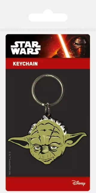 Star Wars Yoda Rubber Keychain Porte-Clé De Gomme Pyramid International