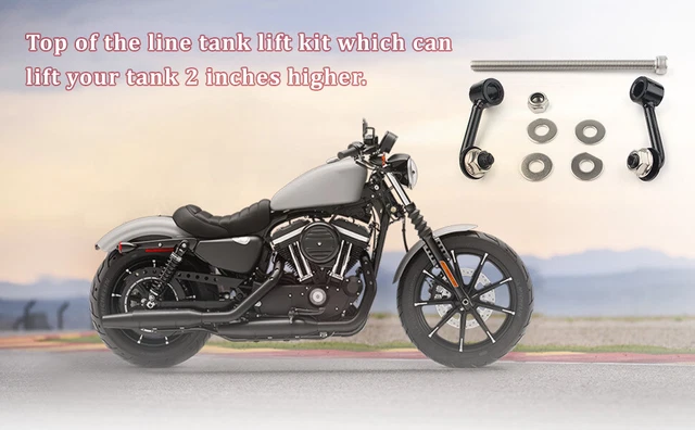 2&GAS TANK LIFT Riser Kit for Harley Davidson Sportster XL 883 XL 1200 ...
