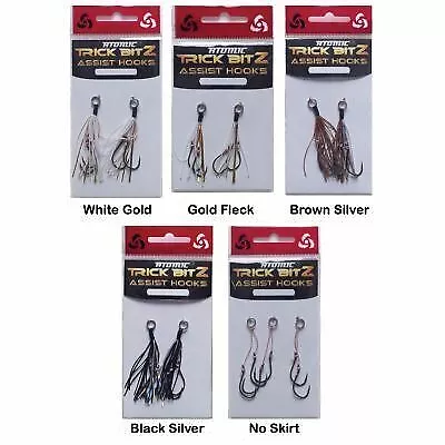 Brand New - Atomic Trick Bitz Assist Fishing Hook Size 8 - Choose Colour