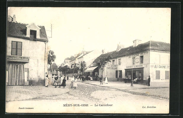 CPA Méry-sur-Oise, Le Carrefour, vue partielle