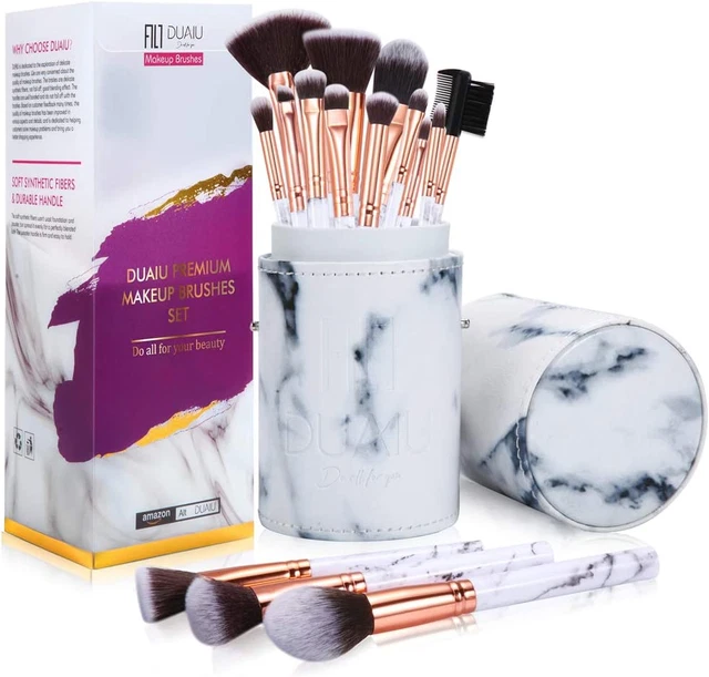 Pennelli Make up FILY DUAIU Set Di 15Pcs Pennelli Trucco Pennelli per Trucco Pro