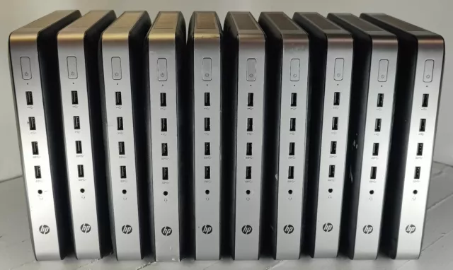 Lot of 10 HP Thin Client T630 4GB DDR4 8GB SSD No AC Adapters