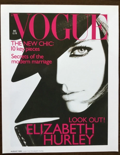 Reproduction Affiche Vogue 2002 – Elton John & Liz Hurley – Format 20x15 Cm (8x6 Pouces)